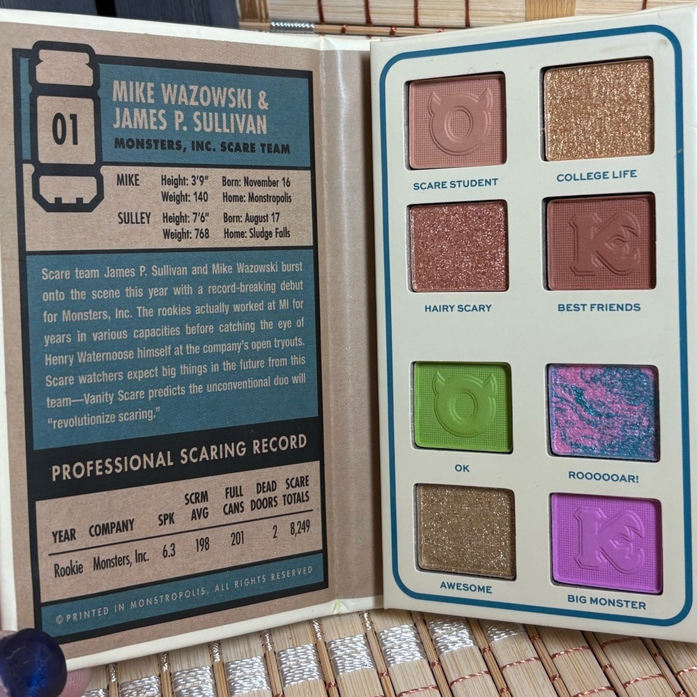 Revolution X Monsters University Mike & Sulley Scare Card Eyeshadow Palette